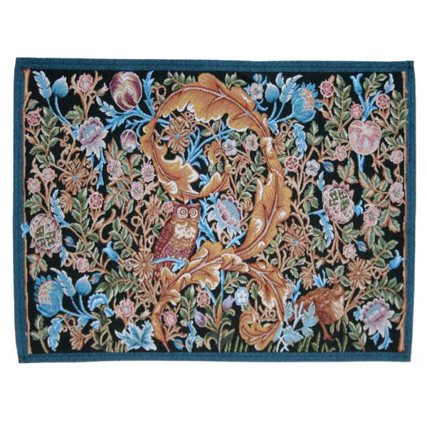 1-William Morris Owl and Pigeon Placemat image 0