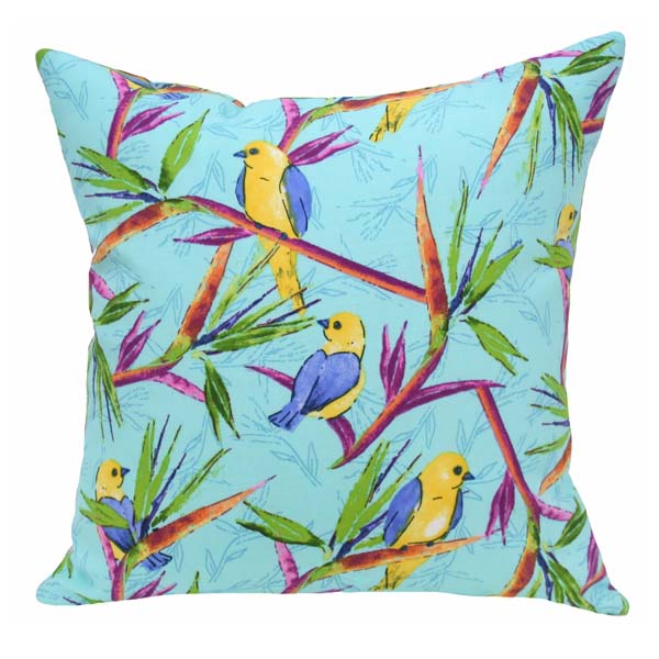 Birds in Paradise Indoor/Outdoor Pillows image 1