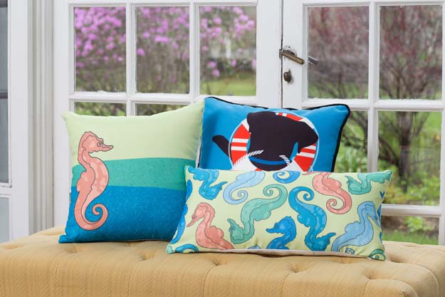 Coastal- Sadie Seahorse Pillow image 2