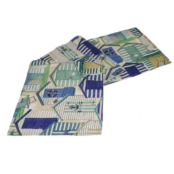 Beach Huts Table runners