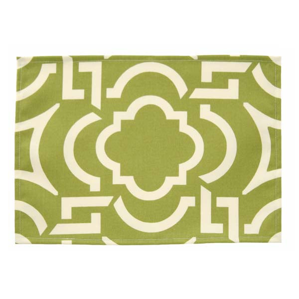 Rennie & Rose Carmody Placemat in Kiwi Indoor/Outdoor