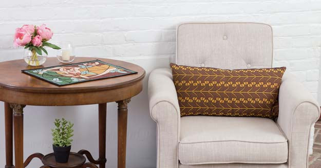 Rennie & Rose Exclusive Flowers and Vines Placemat in Fresh Caramel