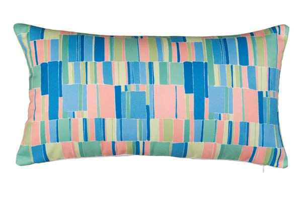 Rennie & Rose Coastal- Chalk Pillow - 12" x 24" Lumbar Indoor/Outdoor