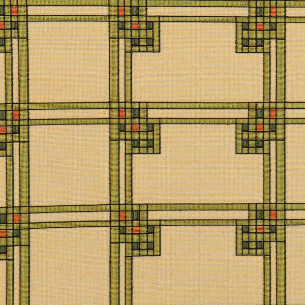 Louis Sullivan Art Glass All over fabric Detail 1 - Rennie & Rose Exclusive