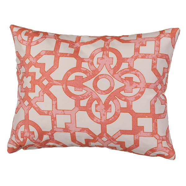 Fretwork Salmon Pillows image 2