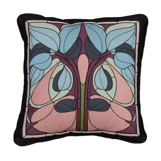 Art Nouveau Floral Window Pillow - Vineyard image 0