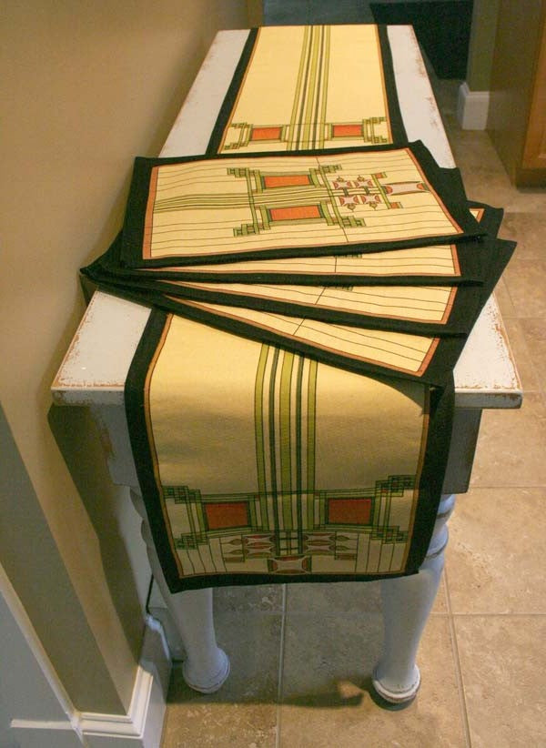 Louis Sullivan Art Glass Window Table Runner image 3