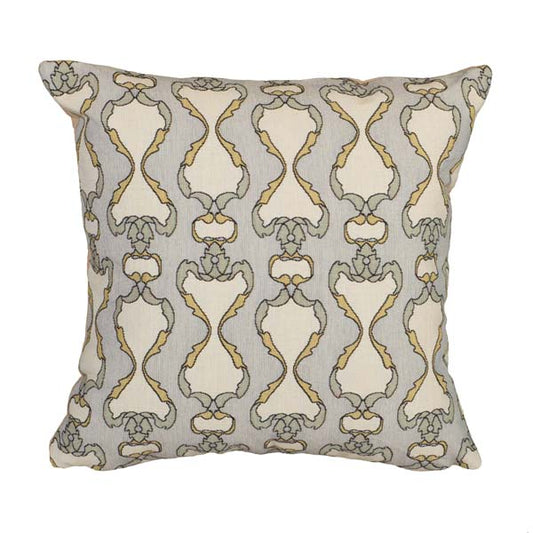 Thistle and Rosebud Pillows- Damask- Warm Mist image 0