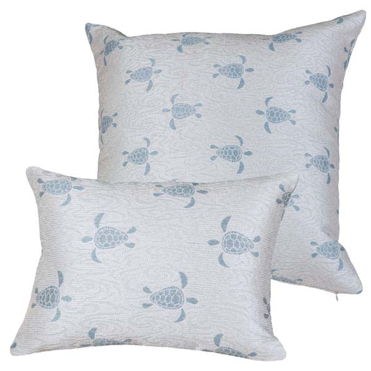 Sea Turtle Pillow - Surf Blue image 0