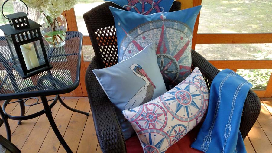 Vintage Nautical- Pelican Pete Pillow image 3