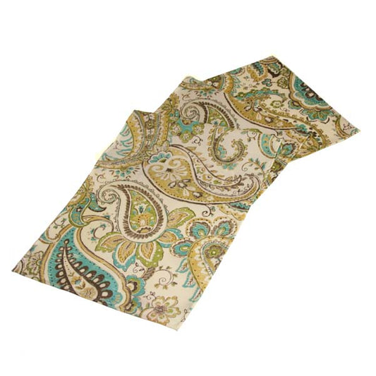 Hadia Paisley Table Runner - Mineral 