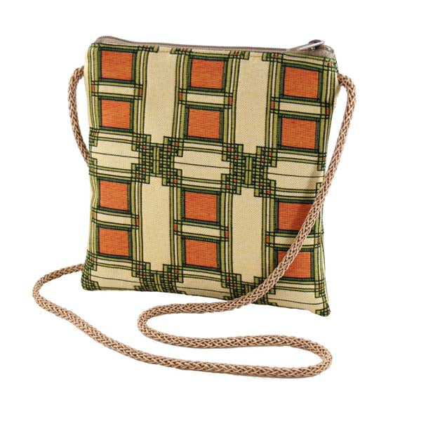 Louis Sullivan Art Glass Window- Abby Purse- Detail 2 - Rennie & Rose Exclusive - fully lined