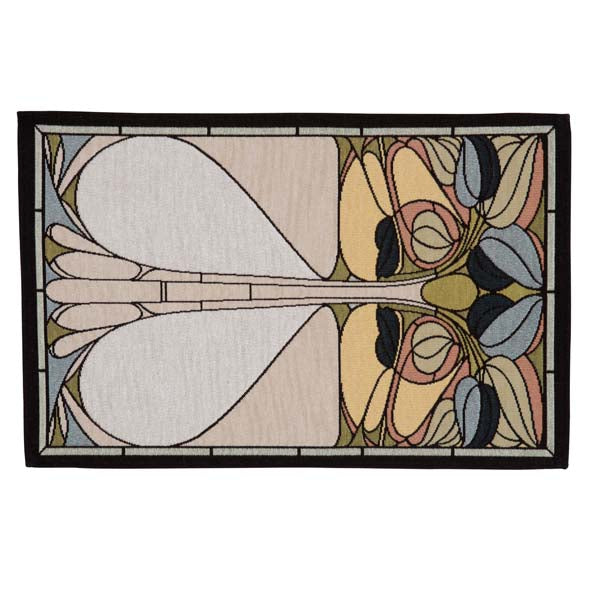 Rennie & Rose Exclusive Art Nouveau Floral Window in Peridot Placemat 