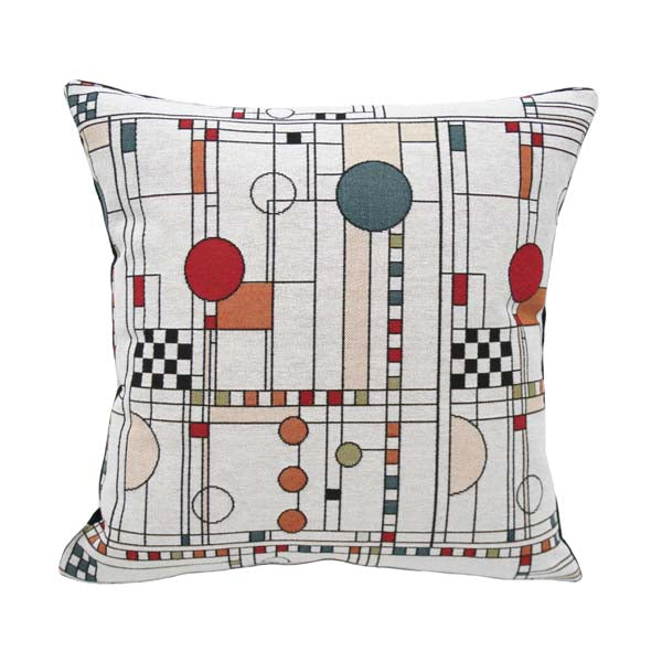 Circle Study Pillows- Coordinate Design- Multiple Sizes - 18" Sq - Rennie & Rose Exclusive - zip closure