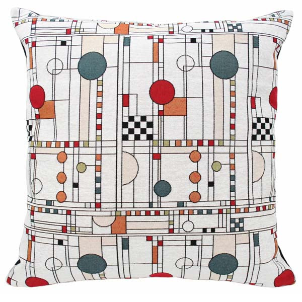 Circle Study Pillows- Coordinate Design- Multiple Sizes - 24" Sq - Rennie & Rose Exclusive - zip closure