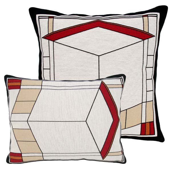 Graycliff Diamond Window Pillows-Rennie & Rose Exclusive- available in 2 sizes- zip closure with velvet back
