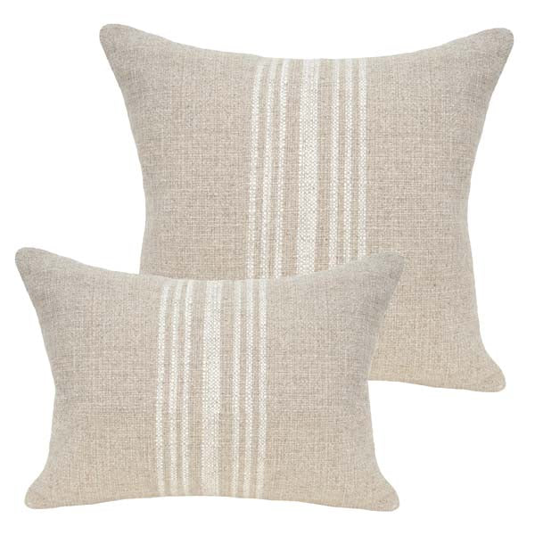Hobie Pillows - Ivory available in 18 x 18, 24 x 24 and 12 x 18 - zip closure