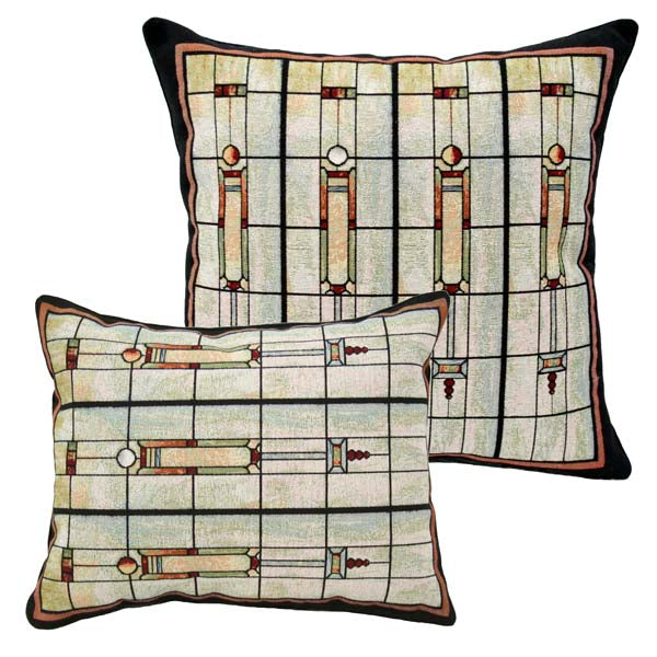 Louis Sullivan Farmers & Merchants Union Bank Window Pillows - Rennie & Rose Exclusive - zip closure