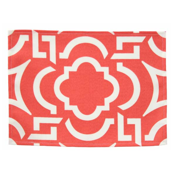 Rennie & Rose Carmody Placemat in Mango Indoor/Outdoor