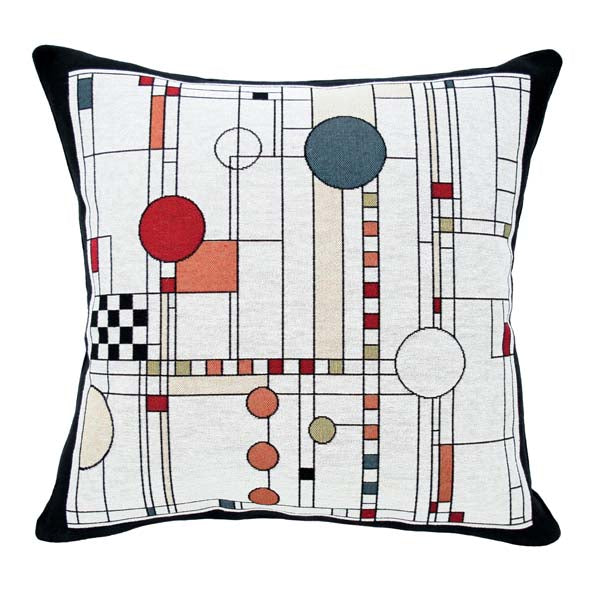 Rennie & Rose Exclusive Circle Study Pillow.  Available in 2 size pillows, placemat and table runner