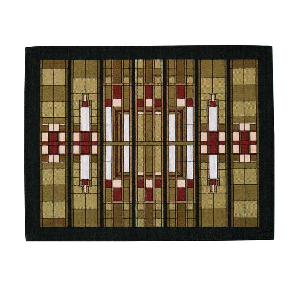 Rennie & Rose Exclusive Louis Sullivan Skylight Placemat also has matching table runner and pillows.