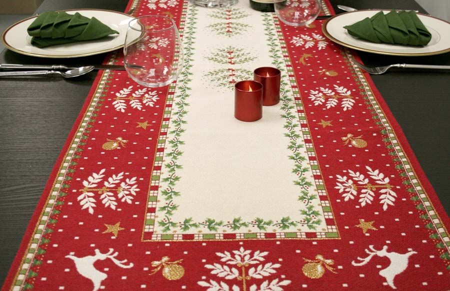 Holiday Cheer Christmas Table Runner