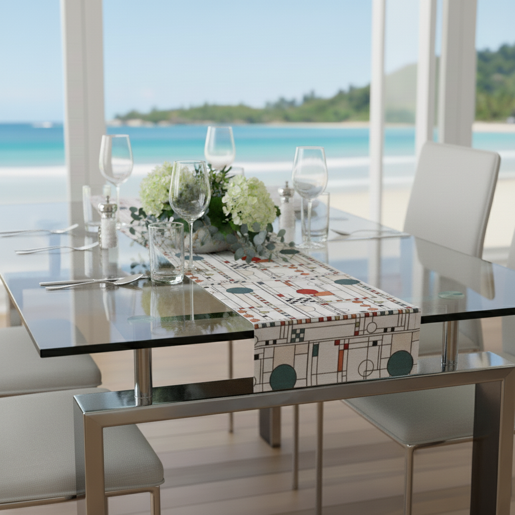 Circle Study Table Runner- Coordinate Design