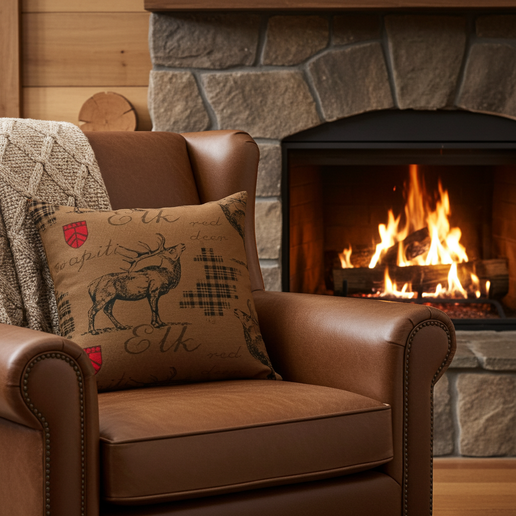 Elliot the Elk Pillow - Chocolate Brown