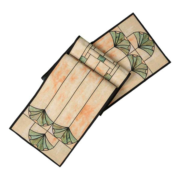 Charles Rennie MacIntosh Ginkgo Window Table Runner 