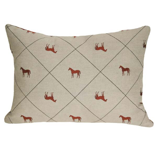 Rennie & Rose Exclusive Hallie the Horse Embroidered Pillow.  Available in mult sizes