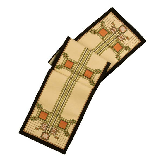 Louis Sullivan Art Glass Window Table Runner 