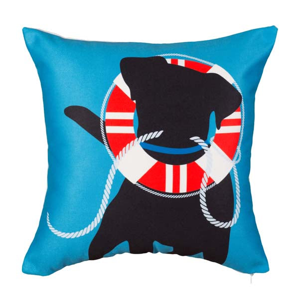 Fresh Nautical- MacGregor Pillow - 17" x 17" Rennie & Rose Exclusive with zip closure 