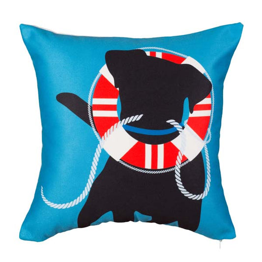 Fresh Nautical- MacGregor Pillow - 17" x 17" Rennie & Rose Exclusive with zip closure 