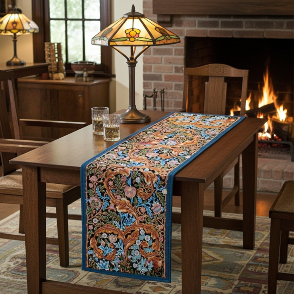 In the RENNIE &amp; ROSE tradition, we have lovingly adapted this quintessential Morris design for our woven home décor collections.