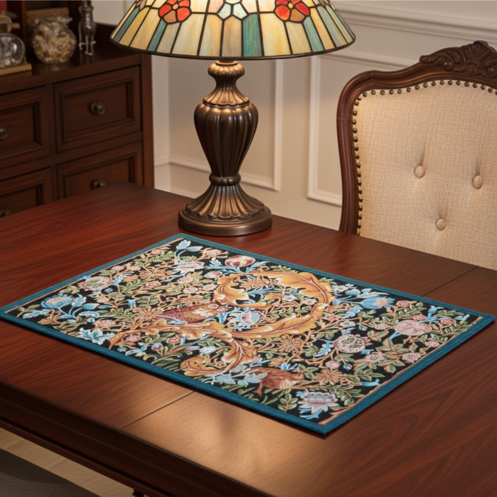 In the RENNIE &amp; ROSE tradition, we have lovingly adapted this quintessential Morris design for our woven home décor collections.