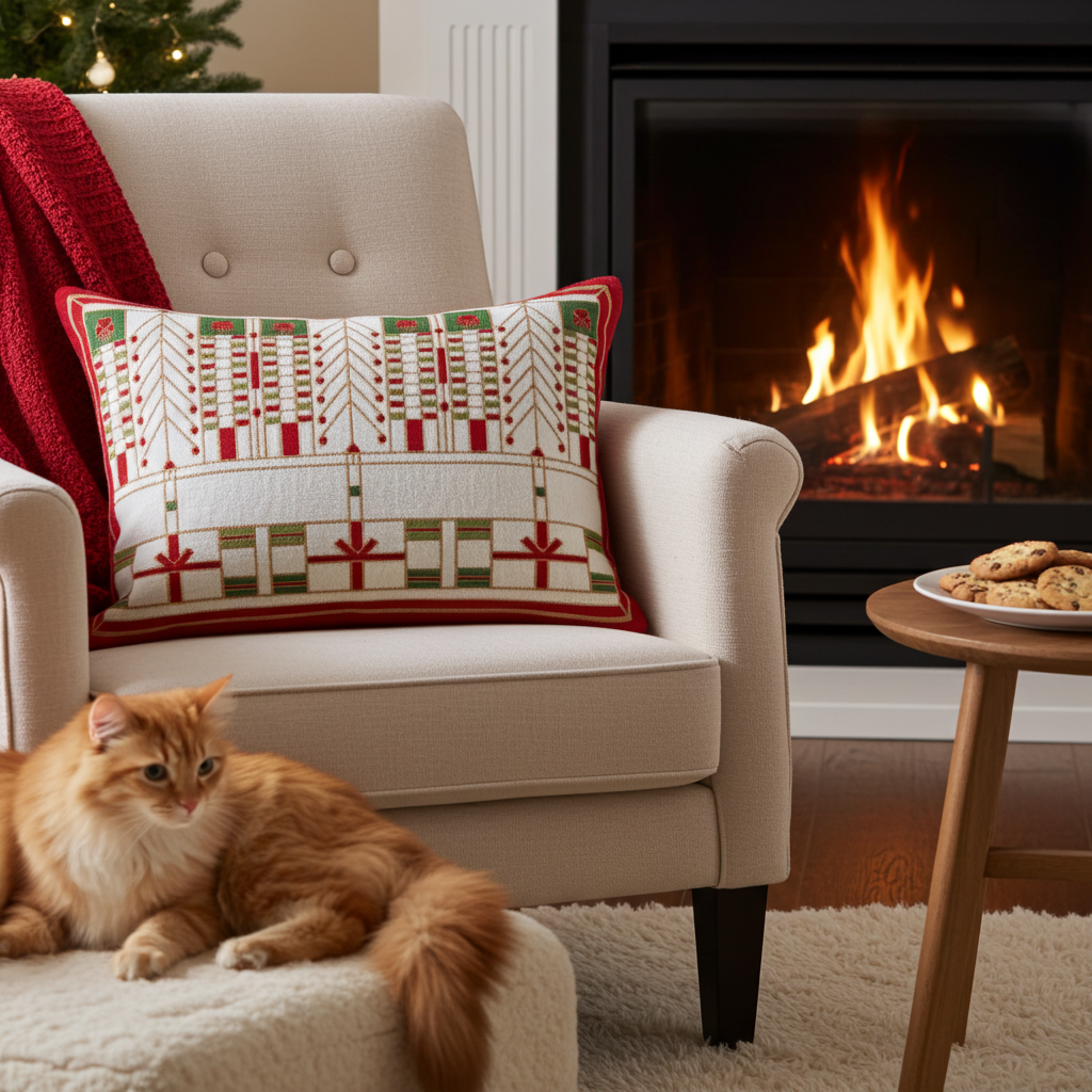 Prairie Christmas Pillow