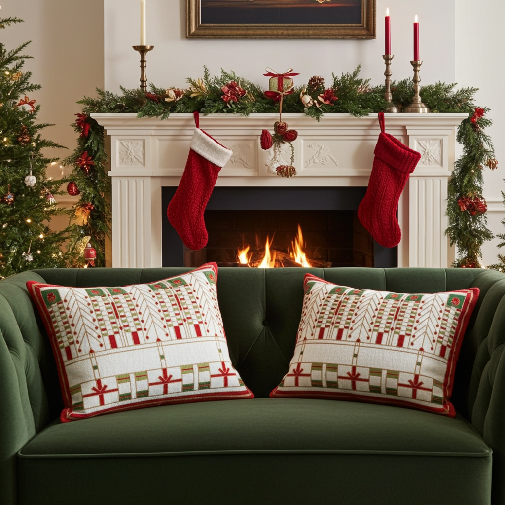 Prairie Christmas Pillow