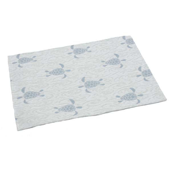 Rennie & Rose Exclusive Sea Turtle Placemat in Surf Blue  Indoor/Outdoor
