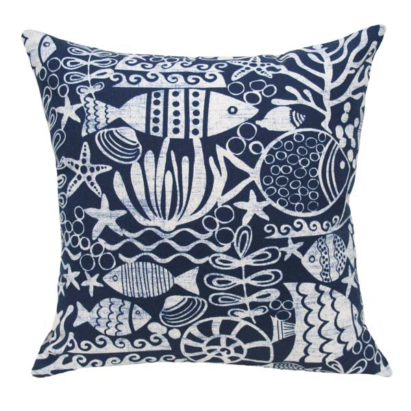 Rennie & Rose Sea Life Indoor/Outdoor Pillow available in mult sizes