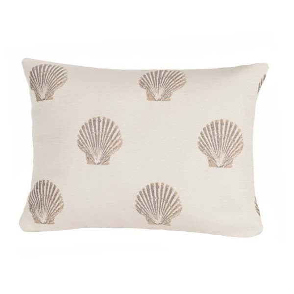 Rennie & Rose Seascape- Scallop Shell Pillow