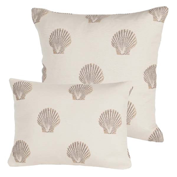 Rennie & Rose Seascape- Scallop Shell Pillows