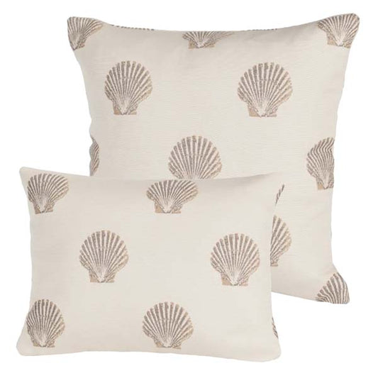 Rennie & Rose Seascape- Scallop Shell Pillows