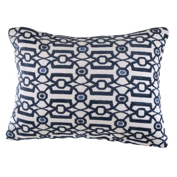 Rennie & Rose Vance Blue Pillow available in mult sizes