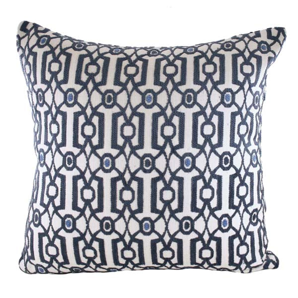 Rennie & Rose Vance Blue Pillow available in mult sizes