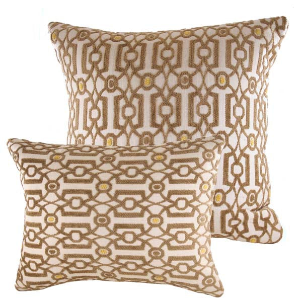 Rennie & Rose Vance Camel Pillows available in mult sizes