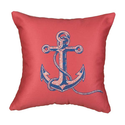 Rennie & Rose Exclusive Vintage Nautical Vintage Anchor Pillow 