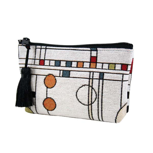 Circle Study Accessory Case small by Rennie & Rose - fully lined with tassel accent