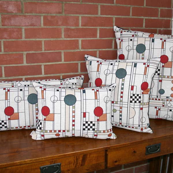 Circle Study Pillows- Coordinate Design- Multiple Sizes, Rennie & Rose Exclusive, velvet back with zip closure