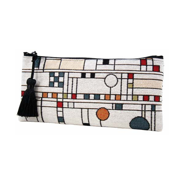 Circle Study Pencil/Brush Case by Rennie & Rose - fully lined with tassel accent