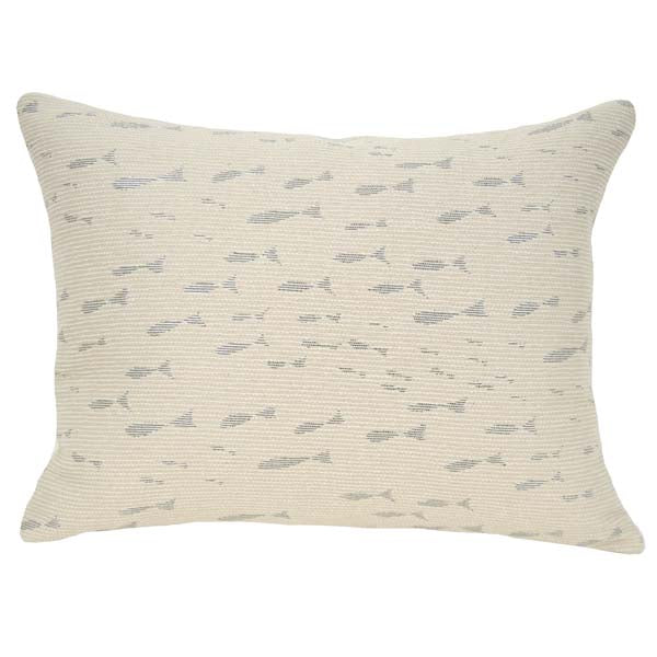 Rennie & Rose Fish Tales Pillow available in mult sizes with zip closure
